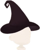 黒い魔女の帽子
