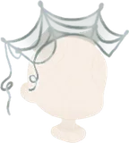 蜘蛛の巣ヘアアクセ