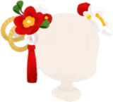 華やかな椿の髪飾り