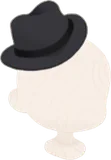 フェドラハット・黒