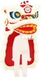 春節の舞獅頭