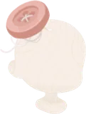 クラフトボタンハット・ビンク