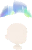 頭上にかかる小さいオーロラ