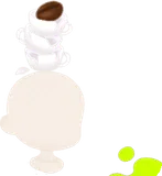 割れてしまったカップのタワー