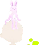 ひとやすみするうさぎ
