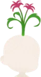 実験中に生えた花