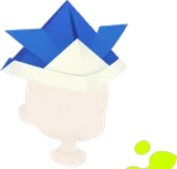 ホム用折り紙かぶと・青