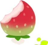 かじられたイチゴ