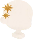 星の光を纏った髪飾り