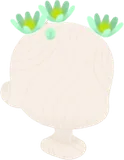 頭上の小花