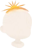 惑星と重なり光り輝くアクセサリー
