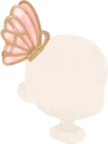 きらめく蝶のバレッタ