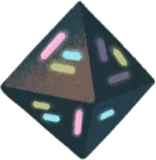 謎の光を放つ正八面体