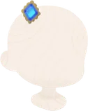 doodoのでできたハット飾り