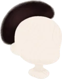 フェイクファーのベレー帽