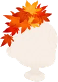 山盛りもみじの葉