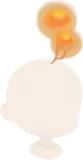 頭から生えたヒカリノキノコ