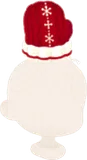 左の手袋