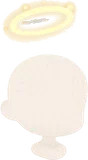 光を帯びた天使のわっか