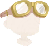 フライトゴーグル・ゴールド