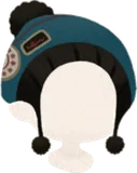 ワッペンニット帽・ネイビー