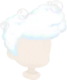 ふわふわ泡のかっこいい髪型