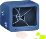 画面が割れたモニターヘッド