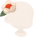 手作りの梅の花飾り