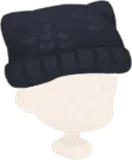 キャットニット帽・黒