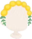 ミモザのヘッドドレス