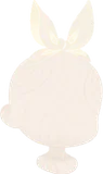 リボンヘアバンド・白