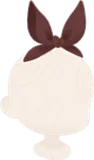 リボンヘアバンド・焦茶