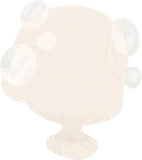 頭乗せガラス飾り