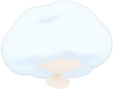 ふわふわ雲帽子