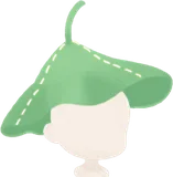 手作り葉っぱ帽子