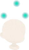 頭上の光虫