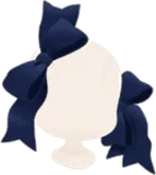 大きなリボンの髪飾り