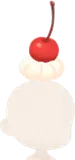 ホイップクリームとチェリー