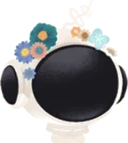 ドライフラワーの宇宙ヘルメット
