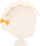 シンプルなフリルヘッドドレス
