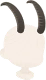 鋭い立派なツノ