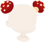 生えてきた真っ赤なキノコ