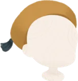 タッセル付きベレー帽
