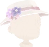 お花ビーズの手作り帽子