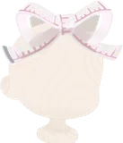 メジャー柄のリボン飾り
