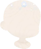 頭に舞い落ちた冬のかけら