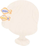 お魚型ヘアピン