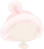 ポンポンピンクニット帽