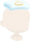頭に乗せた銭湯タオル