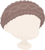 ニットヘアバンド・ブラウン
